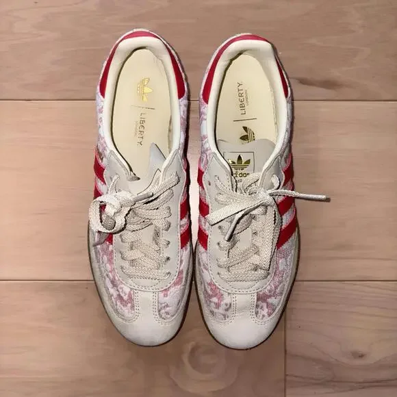 Adidas Samba OG Liberty London Womens Size 9.5 Lifestyle Sneakers Shoes - Picture 4 of 8